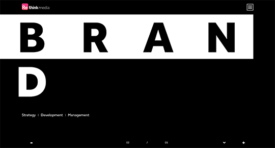 Rethink Media Website Homepage Screenshot